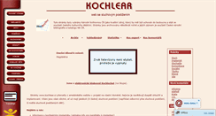 Desktop Screenshot of kochlear.cz