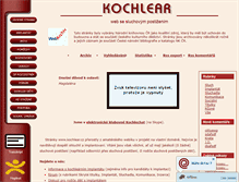 Tablet Screenshot of kochlear.cz